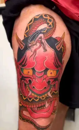 Tatuaje japonés terminado