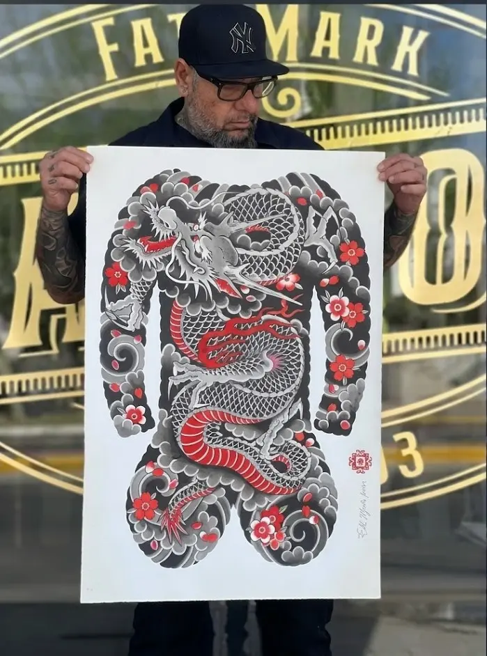 Detalle de tatuaje realizado en Fat Mark Tattoo