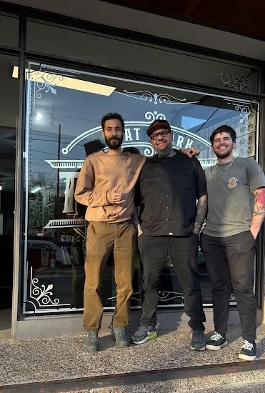 Proceso del tatuaje en estudio